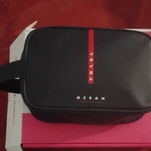 Prada Toiletry Women's Men's Bag Mint